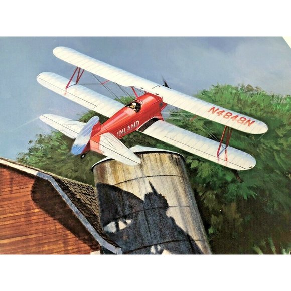 Barn Stormer by Nixon Galloway Aviation Art Print 1990 Bledsoe's Aviation Art - Picture 5 of 9
